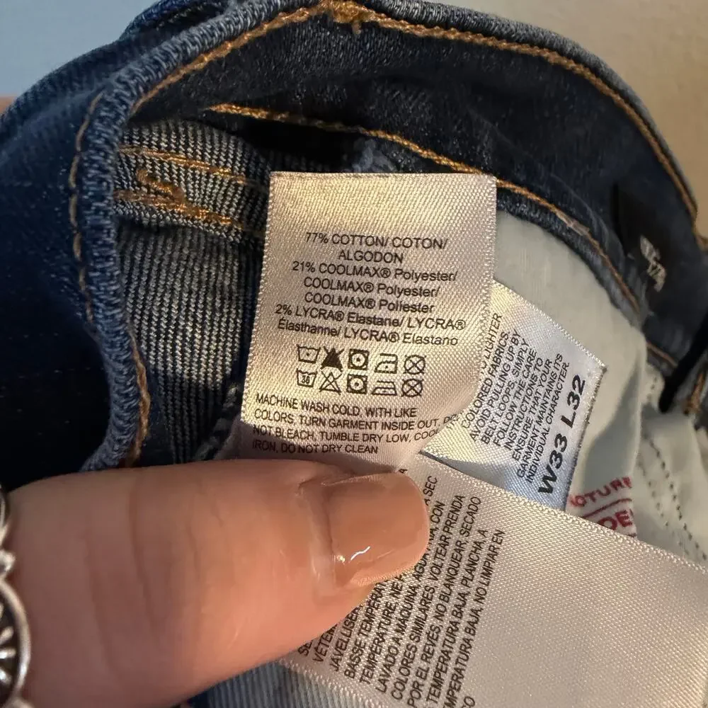 Lucky Brand 363 Vintage Straight Jeans Men's Size 33x32